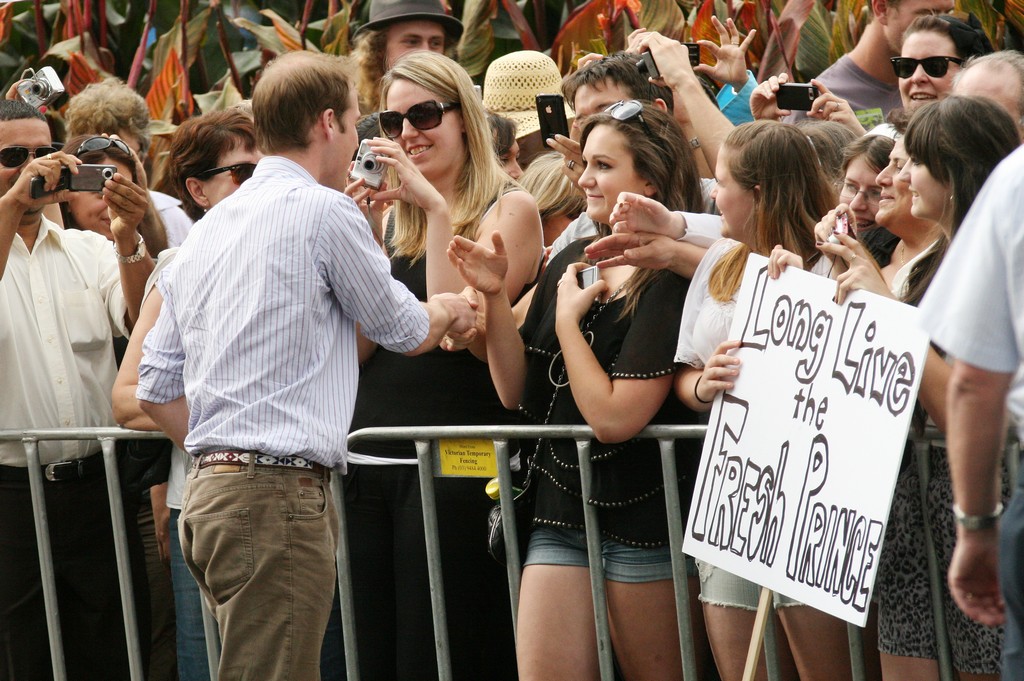 Prince William and the Fans